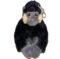 Male Golden-Cheeked Gibbon Soft Toy Keyring
