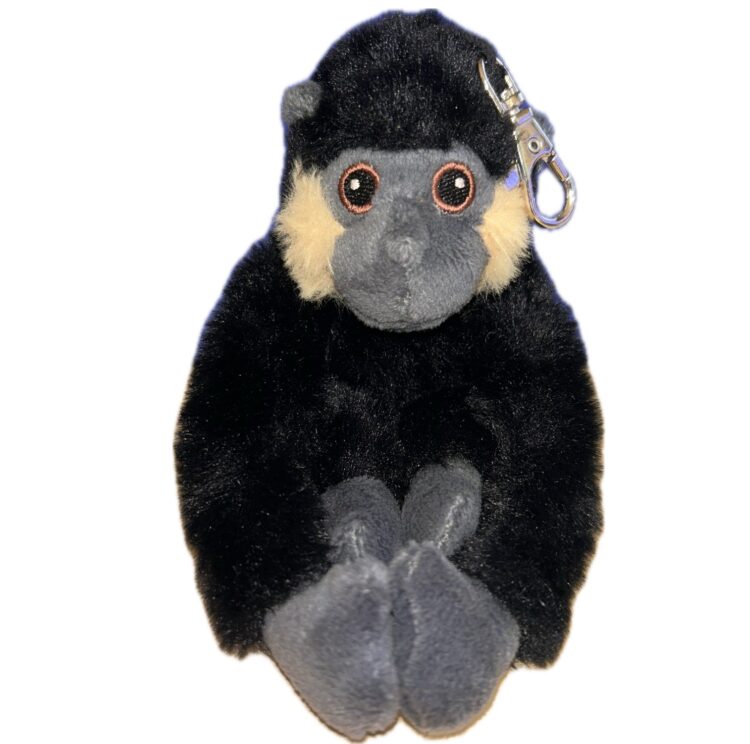 Male golden cheek gibbon keyring