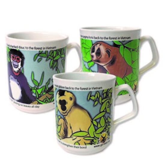 Set of 3: Primate EAST mugs