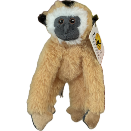 Female Golden-Cheeked Gibbon Soft Toy Keyring